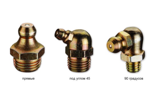 Пресс-масленки для смазки стальные. Резьба 6mmX1mm